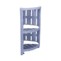 Двухярусная полка для ванной VIOLET HOUSE 1022 Бамбу GREY 