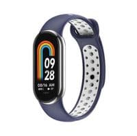 Ремінець Vents Style Becover для Xiaomi Mi Smart Band 8 Blue-White (709419)
