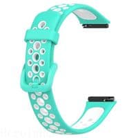 Ремінець Vents Style Becover для Huawei Band 7/Honor Band 7 Turquoise-White (709444)