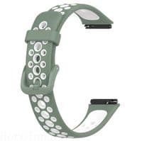 Ремінець Vents Style Becover для Huawei Band 7/Honor Band 7 Green-White (709443)