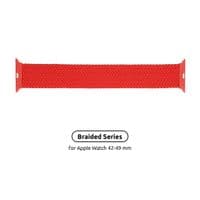 Ремінець ArmorStandart Braided Solo Loop для Apple Watch 42/44/45/49mm Red Size 8 (160 mm) (ARM58082