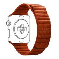 Ремінець ArmorStandart Leather Loop для Apple Watch 42/44/45/49mm Orange (ARM57837)