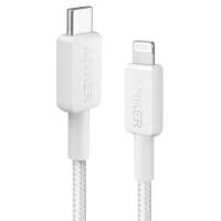 Кабель ANKER 322 USB-C to Lightning - 0.9m Nylon (Белый)
