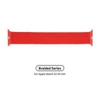 Ремінець ArmorStandart Braided Solo Loop для Apple Watch 42/44/45/49mm Red Size 10 (172 mm) (ARM5808