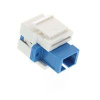 Адаптер SC/SC SM Simplex KeySone, LW, белый