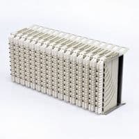..Распределительный блок128 парный, 16x8 пар, горизонтальный, 1000RT Corning