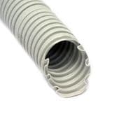 Гофро-труба D32/24.3 мм, PVC внутр. с протяжкой, 50 м, серая, KOPOS