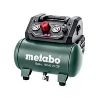 Компрессор воздушный Metabo BASIC 160-6 W OF безмасляный, 900Вт, 6л, 160л/мин, 8бар, 8.4кг