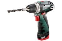 Шуруповерт-дрель аккумуляторная Metabo POWERMAXX BS BASIC, 12В 2х2Ач, 17/34Нм, 0-360/0-1400об/мин, 0.8кг