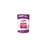 Влажный корм для собак Gemon Dog Wet Adult кусочки с говядиной и ветчиной 100 г (8009470300605)