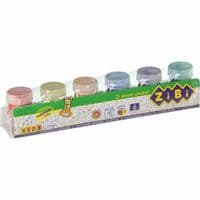 Краски для рисования ZiBi KIDS Line GLITTER Гуашь 6 цветов по 20 мл (ZB.6691)