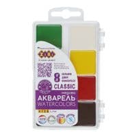 Краски для рисования ZiBi KIDS Line-2 Classic акварельные, 8 цветов (ZB.6582)