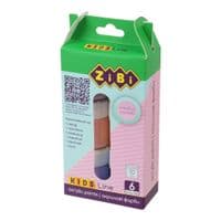 Фарби для малювання ZiBi PASTEL, KIDS Line -2 Акрил 6 кольорів х 10 мл (ZB.6665)