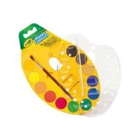 Краски для рисования Crayola палитра акварельных 12 шт с кисточкой (53-8434)