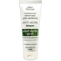 Крем для лица Triuga Ayurveda Mix Anti-Acne Neem Ночной крем-SOS Аюрведический 75 мл (4820164641583)