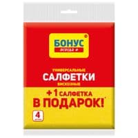 Серветки для збирання Бонус віскозний 3 шт. (4820048483940)