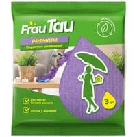 Салфетки для уборки Frau Tau целюлозные Премиум 3 шт. (4820195508114)