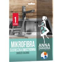 Салфетки для уборки Anna Zaradna из микрофибры двусторонняя 1 шт. (5903936017676)