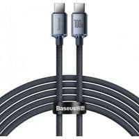Кабель Baseus Crystal Shine Series Fast Charging Data Cable Type-C to Type-C 100W 2m Black