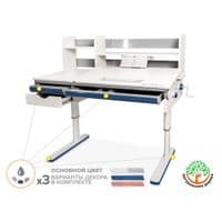 Парта Mealux Montreal Multicolor W (BD-670 W/MC з полицею)