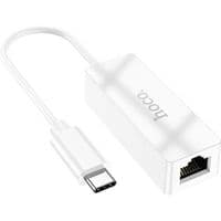 Кабель-перехедник HOCO UA22 Acquire Type-C ethernet adapter(100 Mbps) White
