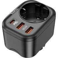 Сетевое зарядное устройство HOCO NS3 Multifunctional socket(including 1C2A PD20W fast charge) Black