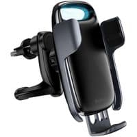 Держатель для мобильного з БЗУ Baseus Milky Way Electric Bracket Wireless Charging Black