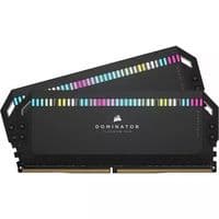 Пам'ять Corsair DDR5, 6400MT/s 32GB 2x16GB DIMM, Unbuffered, 32-40-40-84, Std PMIC, XMP 3.0, DOMINATOR PLATINUM RGB DDR5 Black Heatspreader, RGB LED, 1.4V, EAN:0840006602026