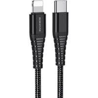 Кабель BOROFONE BU27 Cool winner PD Lightning, 1m Black