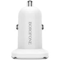 Автомобільний зарядний пристрій BOROFONE BZ12A single port QC3.0 White