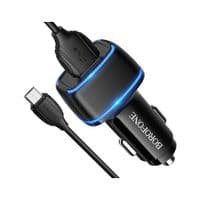 Автомобільний зарядний пристрій BOROFONE BZ14 Max dual port (Micro) Black