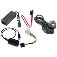 Перехідник USB --> COMBO IDE-SATA з БЖ, RTL