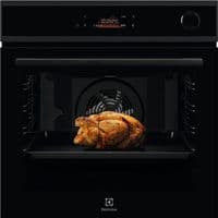 Духовой шкаф Electrolux электрический, 72л, А+, пар, дисплей, конвекция, пиролиз, ф-ция пароварки, телескопические направляющие, черный