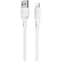 Кабель BOROFONE BX30 Silicone Lightning 1m 2.4A White