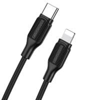 Кабель BOROFONE BX42 Encore Lightning 1m 3A Black