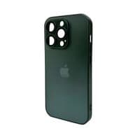 Чохол для смартфона AG Glass Matt Frame Color Apple iPhone 15 Pro Cangling Green