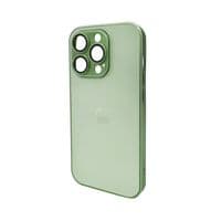 Чохол для смартфона AG Glass Matt Frame Color Apple iPhone 14 Pro Light Green