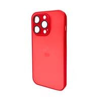 Чохол для смартфона AG Glass Matt Frame Color Logo для Apple iPhone 15 Pro Coke Red