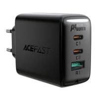 Зарядний пристрій ACEFAST A13 PD65W(USB-C+USB-C+USB-A) 3-port charger set Black