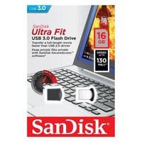 Flash SanDisk USB 3.0 Ultra Fit 16Gb (130 Mb/s)