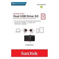 Flash SanDisk USB 3.0 Ultra Dual OTG 32Gb (150Mb/s) Black
