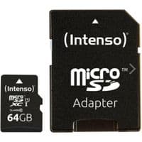 microSDXC (UHS-1) Intenso 64Gb class 10 (adapter SD)