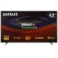 Телевізор 43 Satelit 43F9150ST Full HD/T2/Android 11/2х8Вт/2хHDMI/2хUSB/Wi-Fi/Ethernet/Black