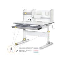 Парта Mealux Edmonton Multicolor Grey с полкой (BD-610 W/МС + G с полкой)