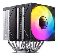 Кулер для процессора Jonsbo CR-3000 ARGB, Black, алюминий/медь, 2x120 мм, PWM, Intel 115x/1200/1700, AMD AMx/FMx, до 260W TDP, 160 мм