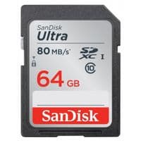 Карта памяти SanDisk 64GB SDXC C10 UHS-I R80MB/s Ultra