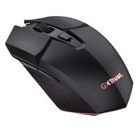 Мышь беспроводная Trust GXT 110 FELOX, Black, USB 2.4GHz, оптическая (сенсор PAW3212), 800 - 4800 dpi, 6 кнопок, аккумулятор (25037)