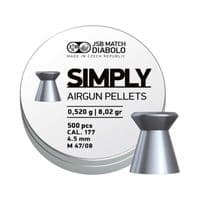 Пульки JSB Diabolo Simply 4,5 мм, 0.52 г, 500 шт/уп (001245-500)