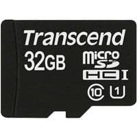 Карта памяти MicroSDHC 32GB UHS-I Class 10 Transcend Premium 400x (TS32GUSDCU1)