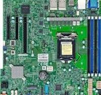 Материнська плата серверна Supermicro MBD-X12STH-LN4F-B, процесор Intel Xeon E-2300 C256, Quad LAN з контролером Intel Ethernet I210, контролер Intel C256 для 8 портів SATA3 (6 Гбіт/с); RAID 0,1,5,10, 2 SuperDOM з вбудованим живленням